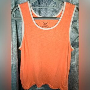 Faded Glory Men’s Large (42-44) Neon Orange Summer Muscle Shirt Tank Top